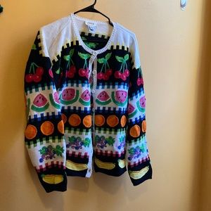 Vintage Talbot’s Fruit Sweater Cardigan